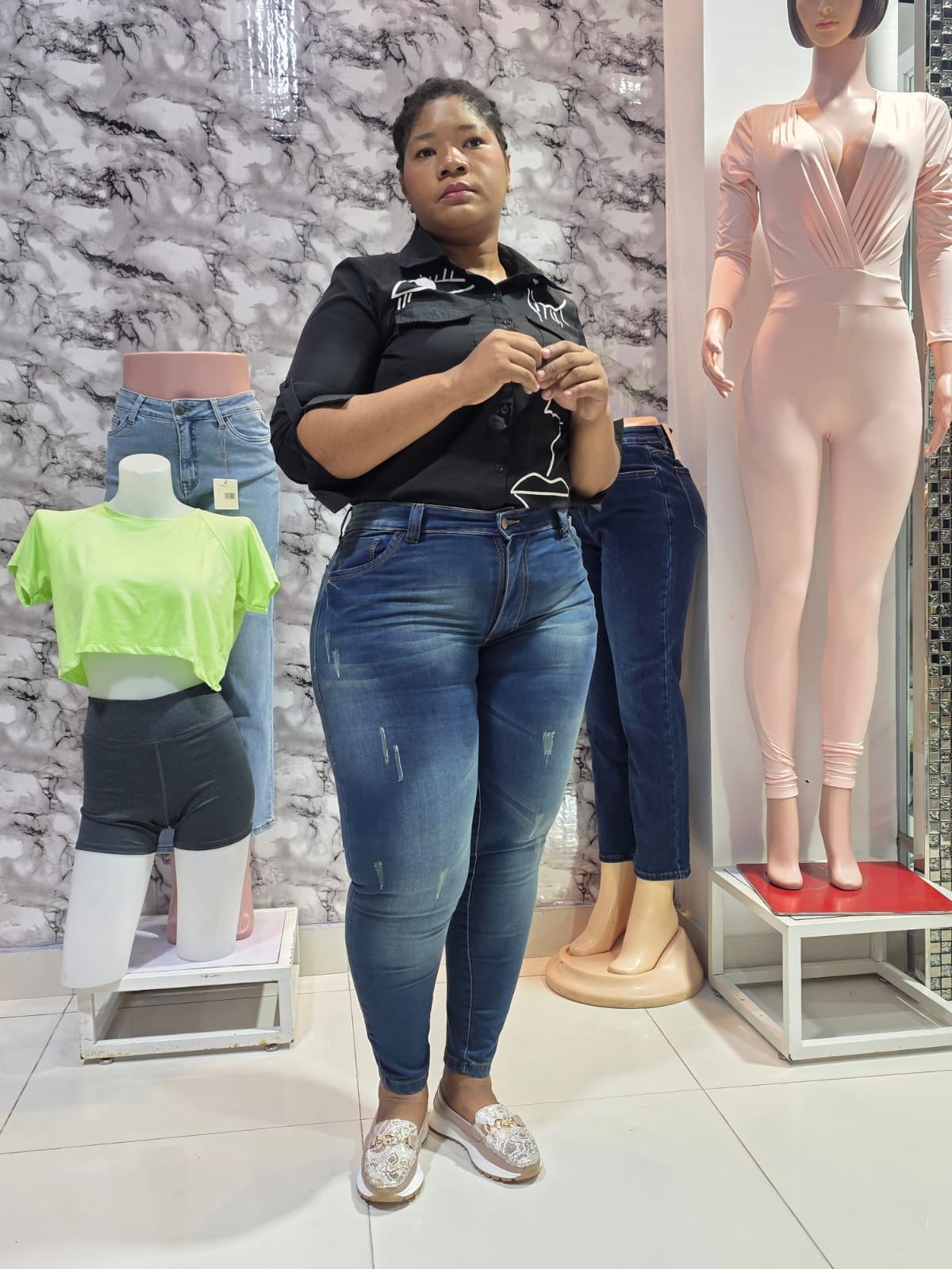Jean Clásico Denim y Mokha.