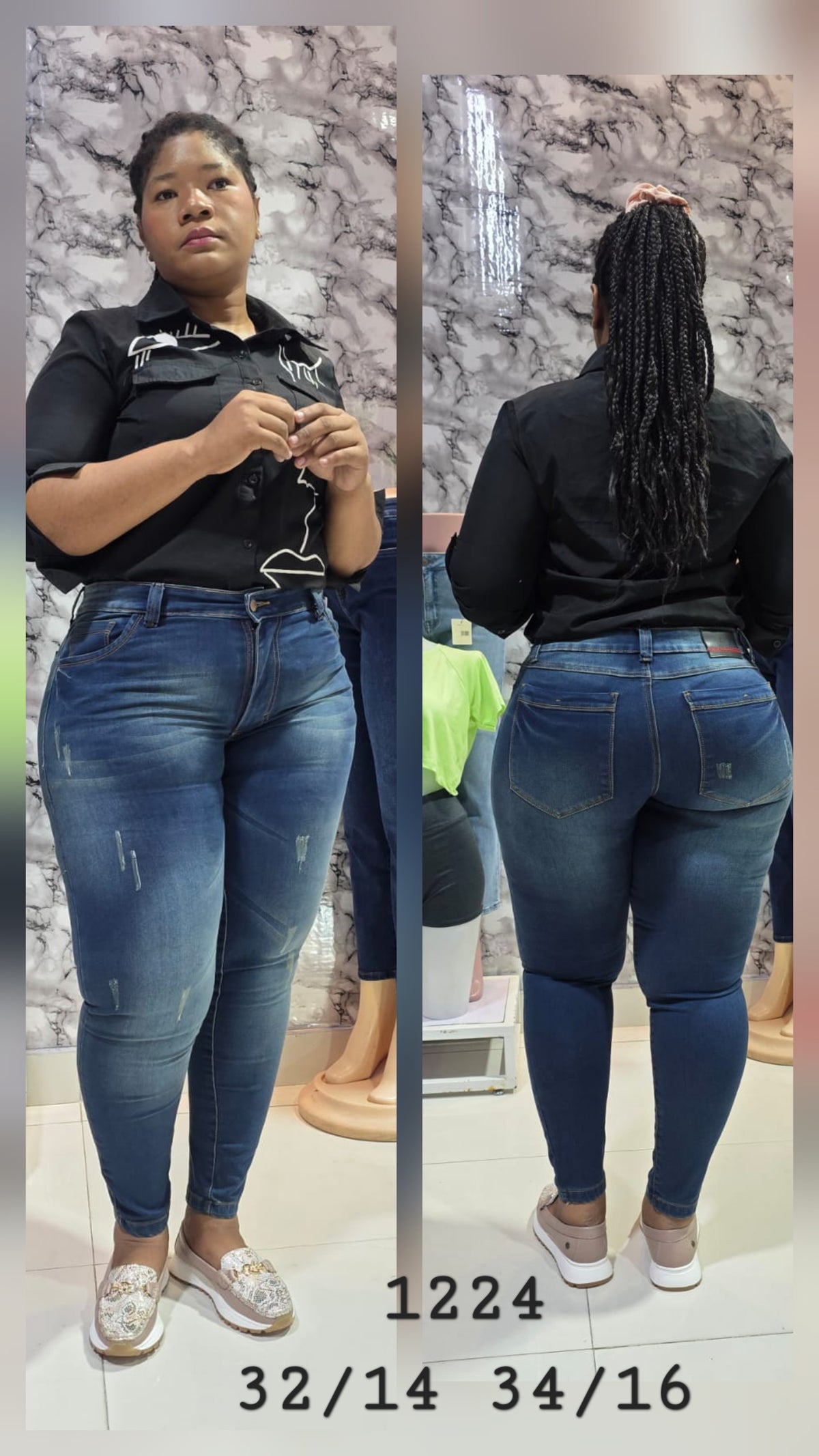 Jean Clásico Denim y Mokha.